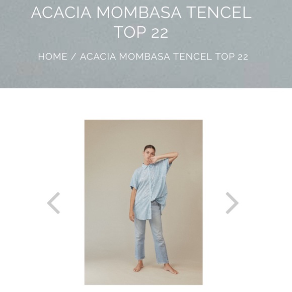 ACACIA MOMBASA TENCEL TOP 22 MOOREA SIZE P NWT - Picture 9 of 9